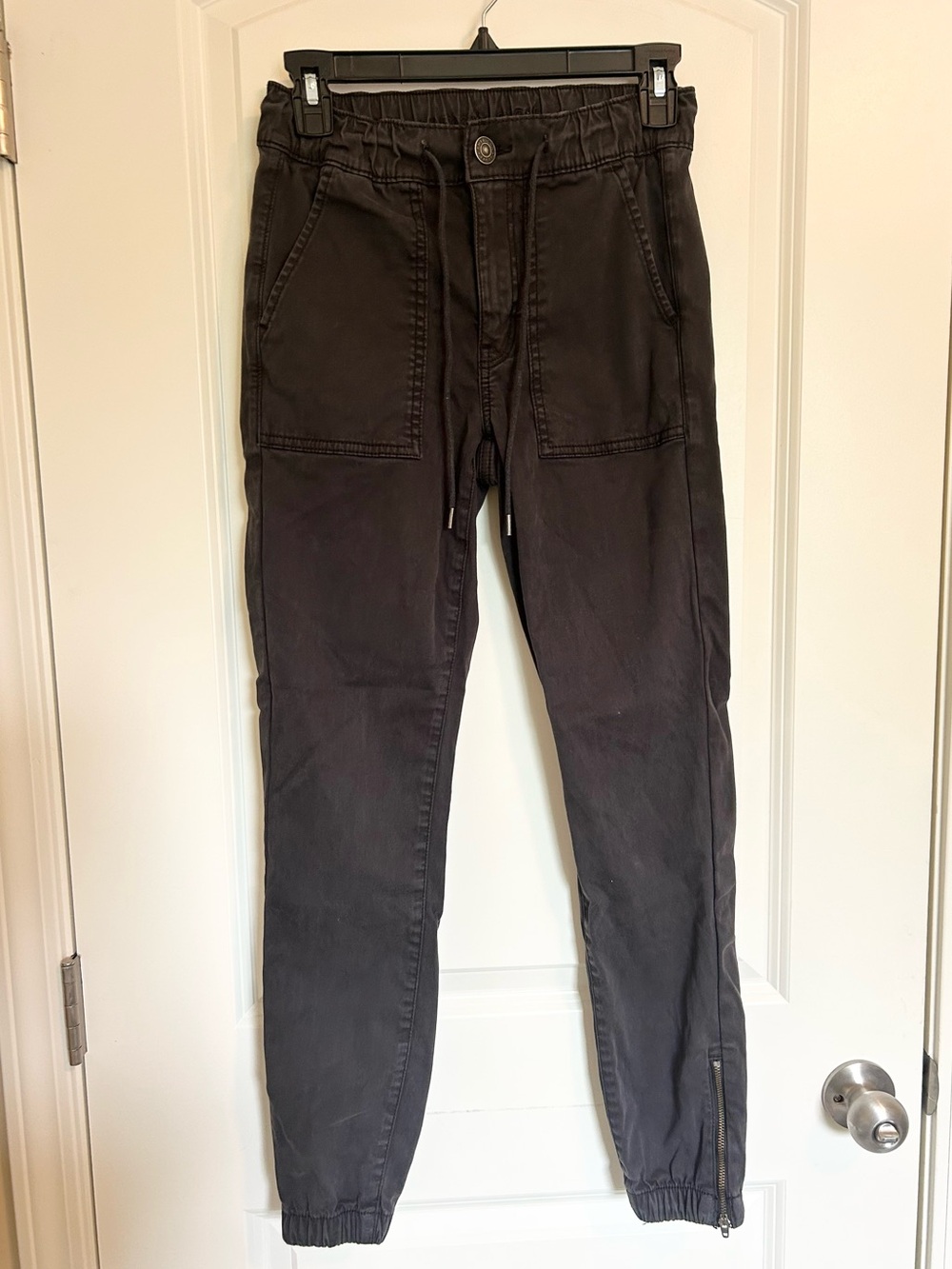 American Eagle Outfitters Black Stretch Elastic Waist jogger Pants